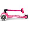 Patinete 3 Ruedas Mini Micro Deluxe Rosa Plegable Led