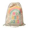 Mochila De Cuerdas Ecofriendly  Rainbow Beige Totto B02