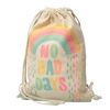 Mochila De Cuerdas Ecofriendly  Rainbow Beige Totto B02