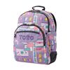 Mochila Escolar Morado Ciber Totto Crayoles 2qi