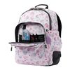 Mochila Escolar Blanco Y Arcoíris Rosa Totto Crayoles 3h7