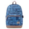 Mochila Urbana Azul Y Cuadros Totto Tocax 3js