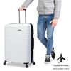 Maleta Trolley Grande Color Blanco - Traveler