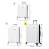 Maleta Trolley Grande Color Blanco - Traveler