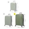 Maleta Trolley Grande Color Verde  Totto  Traveler 51.5 X 76.5 X 35.5 Cm  Con Capacidad  124.10 L