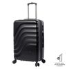 Maleta Rígida Expandible Mediana Negro  Totto  Bazy + 43.5 X 69 X 26 Cm  Con Capacidad  63.96 L