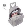 Mochila Escolar Con Ruedas Color Gris - Trik L