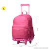 Mochila Escolar Con Ruedas Color Rosa - Trik L