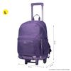 Mochila Escolar Con Ruedas Color Morado - Trik L