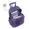 Mochila Escolar Con Ruedas Color Morado - Trik L