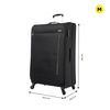 Maleta Blanda Eco-friendly De Mediana Negro - Travel Lite