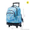 Mochila Escolar Con Ruedas Azul Bubul - Renglones