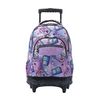 Mochila Escolar Con Ruedas Morado Meowsical - Renglones