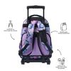 Mochila Escolar Con Ruedas Morado Meowsical - Renglones