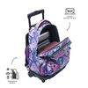 Mochila Escolar Con Ruedas Morado Meowsical - Renglones