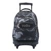 Mochila Escolar Con Ruedas Negro Bluc - Renglones