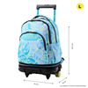 Mochila Escolar Ruedas Desmontable Azul Happy Flow - Tiza