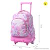 Mochila Escolar Ruedas Desmontable Rosa Amalia - Tiza