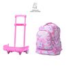 Mochila Escolar Ruedas Desmontable Rosa Amalia - Tiza