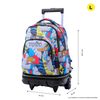 Mochila Escolar Ruedas Desmontable Multicolor Lazel - Tiza