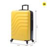 Maleta Rígida Mediana Amarillo Super Lemon  Totto  Bazy 46 X 68 X 26 Cm  Con Capacidad  63 L