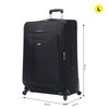 Maleta Blanda Grande Negro  Totto  Andromeda 2.0 49 X 77 X 33 Cm  Con Capacidad  108.29 L