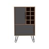 Tuhome Mueble Bar Bajo Vegas  104.1 Cm A X 60.9 Cm An X 34 Cm P. Miel