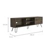 Tuhome Mueble Para Tv Z180 Andorra 57.5 Cm A X 180 Cm An X 35 Cm P. Bellota