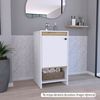 Mueble De Baño Kempele Carrito Aglomerado 67 X 52 X 17 Cm - Blanco  [en.casa] con Ofertas en Carrefour