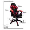 Silla De Escritorio Gaming Knakasaki Roja-negra