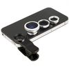 Kit De 3 Lentes De Smartphones Con Pinzas Fisheye Universal Macro Gran Angular