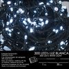 Luces Navidad A Pilas 300 Leds Luz Blanca Interior / Exterior (ip44)