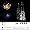 Luces Navidad Guirnalda Led Con Tapon 20 Microled Blanco Frio Ip20. A Pilas 3 Lr44 (si Incluidas)