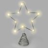 Guirnalda Adorno Luces Navidad Estrella Arbol Navidad Luz Blanco Calido 10 Leds. Uso Interno Protección Ip20. 2 Baterias Aa