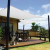 Toldo Vela Sombra Jardin Cuadrada 5.0x5.0 Metros Blanca