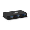 Hamlet Xhub430bk Hub Di Interfaccia Usb 3.2 Gen 1 (3.1 Gen 1) Micro-b 5000 Mbit/s