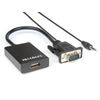 Hamlet Xvavga-hdma Adaptador De Cable De Vídeo Vga (d-sub) Hdmi Tipo A (estándar) Negro