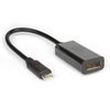 Hamlet Xvauc-dp4k Adaptador De Cable De Vídeo Usb Tipo C Displayport Negro