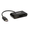 Hamlet Xzr100uc Lector De Tarjeta Usb 2.0 Type-c Negro