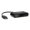 Hamlet Xzr100uc Lector De Tarjeta Usb 2.0 Type-c Negro