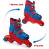 Marvel Spiderman 3 En Línea Skates Patines De Doble Funcion Ajustables 28631