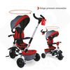 Triciclo Evolutivo Y Plegable On&go Moovi Explore - Rojo Mondo