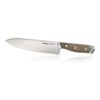 Metaltex Cuchillo Chef Línea Heritage De Con Mango De Madera Y Hoja Enteriza De 20.5 Cm