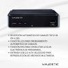 Receptor Dvbt2 Hd Majestic Dec665 | Tdt Alta Definición Full Hd 1080p | Soporta H.265 10 Main Hevc | Entrada Scart, Usb Y Hdmi