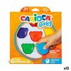 Ceras De Colores Carioca Teddy 6 Piezas Multicolor (12 Unidades)