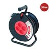 Carrete Eléctrico Estándar Italiano, 4 Enchufes, Cable H05vv-f3g1.5mm2, 50m, Ce