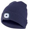 Lighthouse: Gorro Con Luz Led Recargable. Color Azul