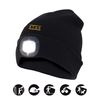 Gorro Con Luz Led Recargable  + Luz Trasera Color Rojo