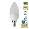 Bombilla Led Smd, Oliva C37, 6w / 490lm, Casquillo E14, 4000k