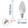 Bombilla Led Smd, Oliva C37, 6w / 490lm, Casquillo E14, 4000k